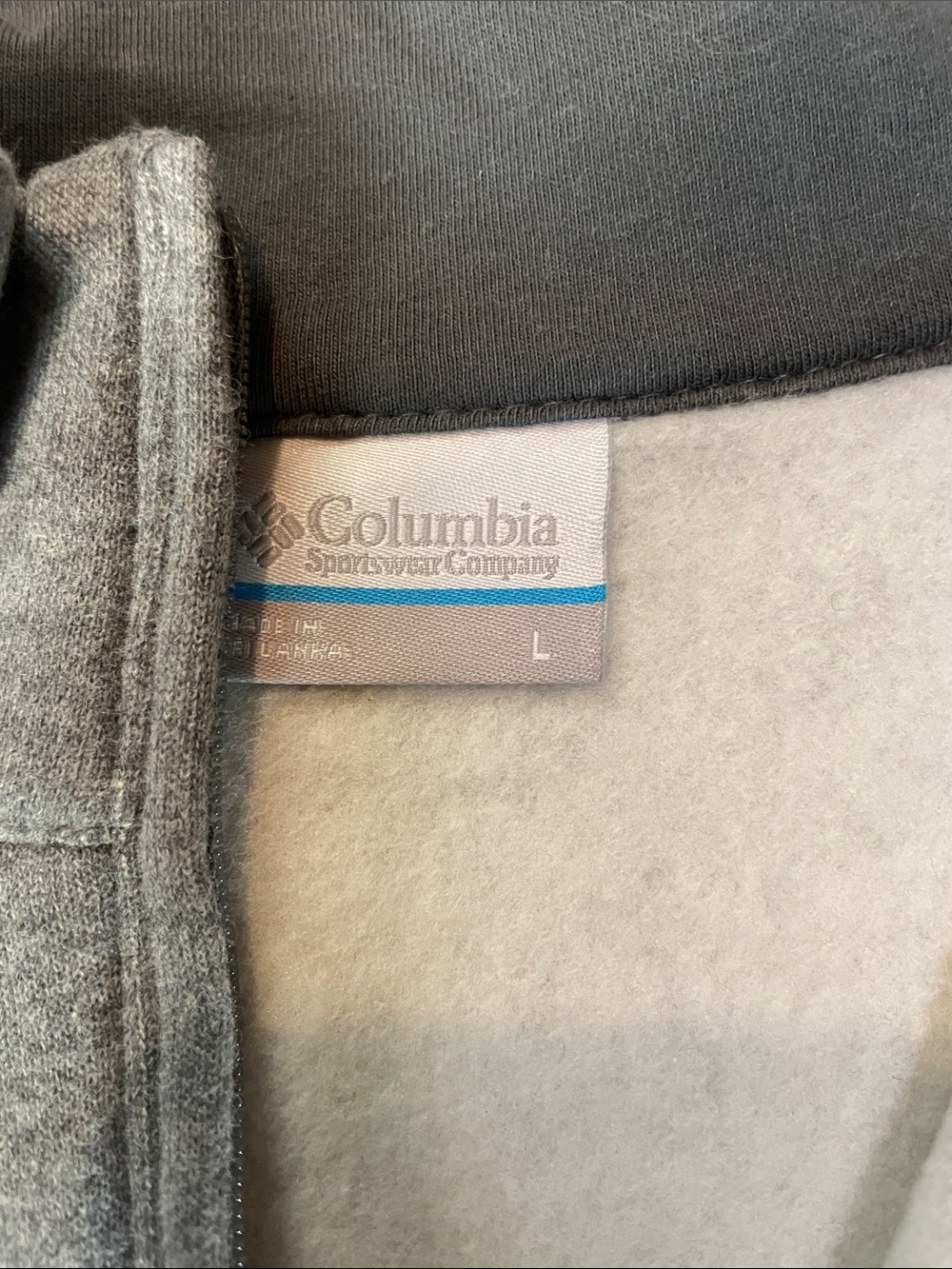 Columbia Men's Heather Gray Half-Zip Pullover Soft Sweatshirt Size L| NWT - Picture 3 of 5